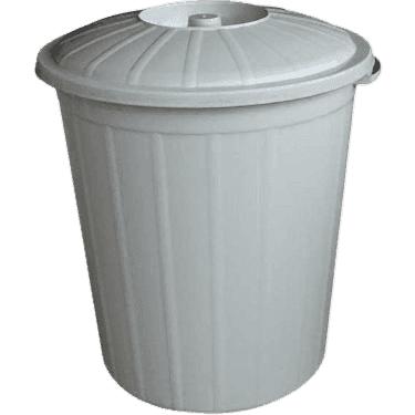 ÇÖP KOVASI BATTAL 50 LT KAPAKLI GRİ